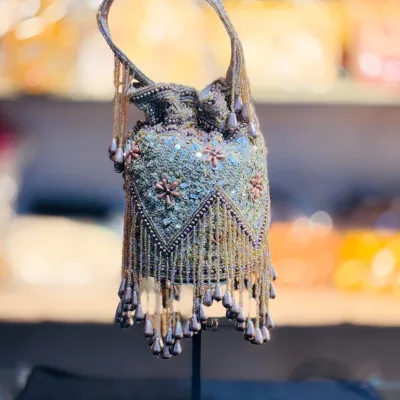 Eclipse Grace Embellished Fringe Handbag
