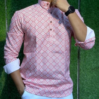 Rosewood Geometric Printed Casual Shirt